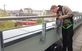 Installation Solarpanel für  Klangattrappe