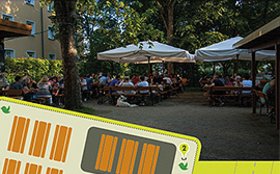Infotafel für den Biergarten