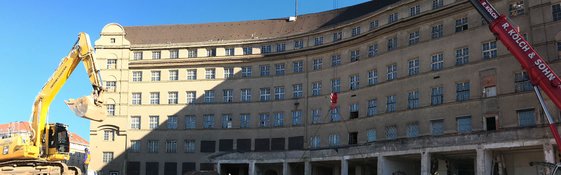 Artenschutzprüfung vor Sanierung der "Alten Post" – Hinteransicht