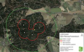 Beobachtungspunkte Raumnutzungsanalyse Großvögel