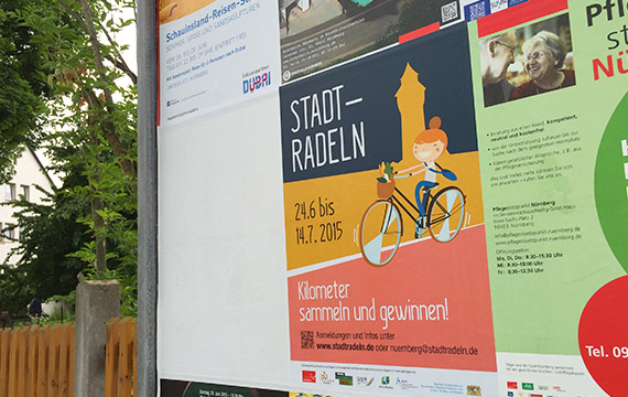 Werbung für Stadtradeln von den gruenstiftern - Foto: www.gruenstifter.com